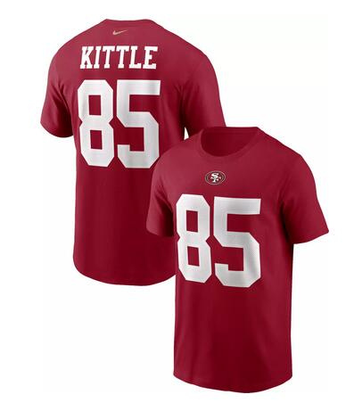 Men's San Francisco 49ers #85 George Kittle Red T-Shirt Men's San Francisco 49ers #85 George Kittle Red T-Shirt
